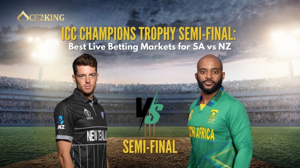 ICC Champions Trophy Semi-Final Best Live Betting Markets for SA vs NZ