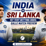 India vs Sri Lanka 1st Test Betting Odds